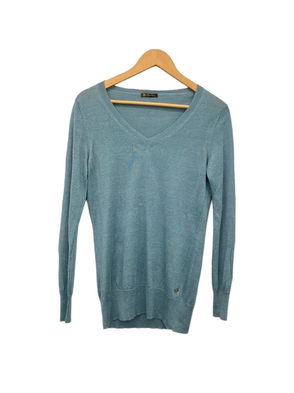 Loro Piana Long Sleeve Sweater M Blue Gray